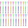 Pack of 12 Unicorn Pencils with Fan & Whistle Tops