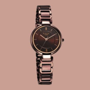 Titan Raga Delight Quartz Analog Brown Dial Brown Metal Strap Watch for Women 1