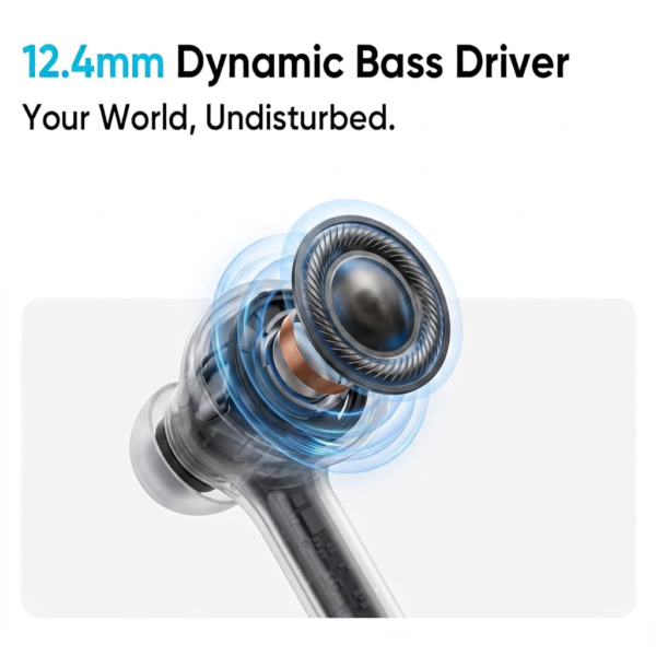 12.4mm dynamic bass driver