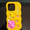 yellow cartoon mobile phone back cover cute phone case.jpg