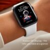 amazfit smartwatch always on display fitness tracking white strap black display.mp4