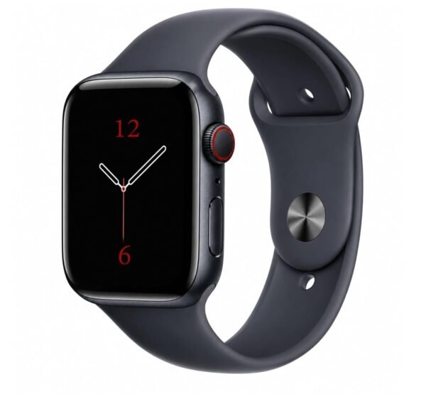 apple style black smartwatch smart watch fitness tracker digital watch silicone strap.mp4